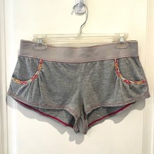 Free People M lounge shorts gray